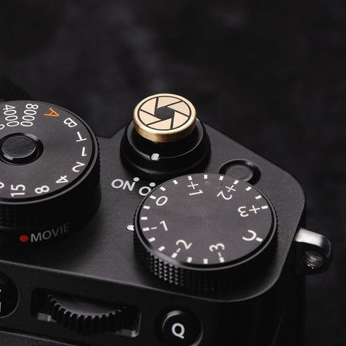 X100V X100F XE4 XE3 XT5 XT4 XT30 Pure Copper Aperture Camera Shutter Button, Suitable for Fuji for Nikon ZF ZFC