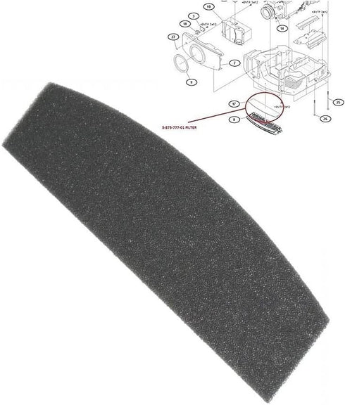 3-875-777-02 Projector Air Filter for Sony VPL-HW55ES, VPL-HW40ES, VPL-HW50ES, VPL-VW70, VPL-VW80, VPL-VW85