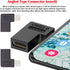 xiwai 90/360 Degree Angled USB-C to Micro USB Adapter 4 Pack, USB2.0 Type C Female to Micro USB Male for Phone Tablet