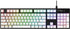 HyperX PBT Keycaps Full Key Set, Double Shot PBT Material, English (US) Layout, 104 Keys - White