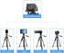 61’’ Camera Tripod with Phone Holder - Professional Travel Tripod Compatible with Cameras, Cell Phones, Projectors