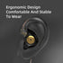 FEDAI KZ EDX Pro Wired Earbuds Headphones, 10mm Dual Magnetic Dynamic Driver, HiFi Deep Bass, Detachable Cable
