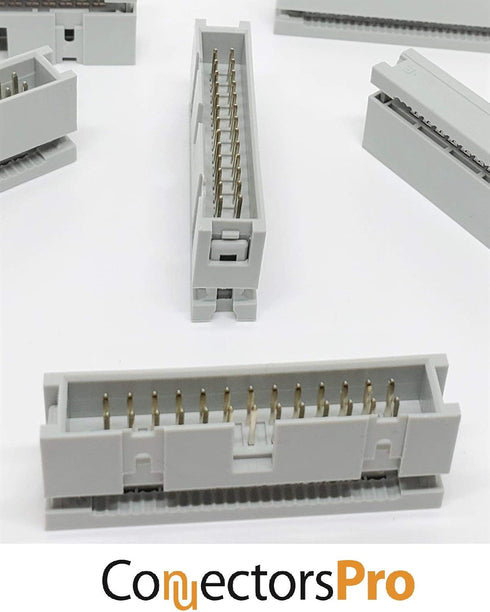 PC Accessories 10-Pack 2X13 26P Dual Rows 2.54mm Shrouded IDC Male Header, 26 Pins Connectors