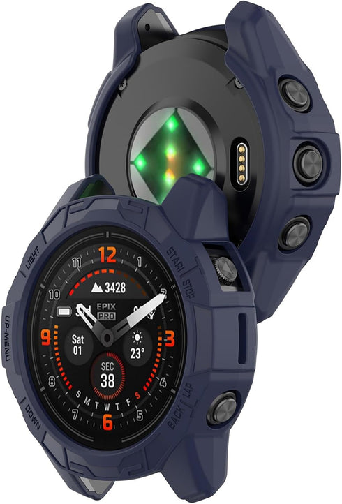 Protective Case for Garmin Fenix 7X/Fenix 7X Pro/EPIX Pro 51mm, TPU Anti-Scratch Frame, 4 Pack Smart Watch Accessories