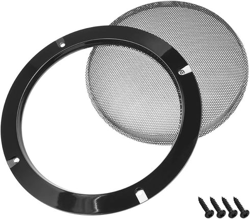 uxcell 8" Speaker Grill Mesh, Decorative Circle Woofer Guard Protector Cover Accessories Black