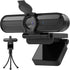 SAYLAS 2K Webcam, FHD Streaming Camera with Autofocus, Dual Noise-Cancelling Microphones, Privacy Cover, for