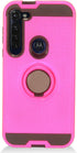 for Motorola Moto G Stylus XT2043, Moto G Power XT2041 (2020 Version) - Hybrid Phone Case w/Ring Stand - RS2 Hot Pink