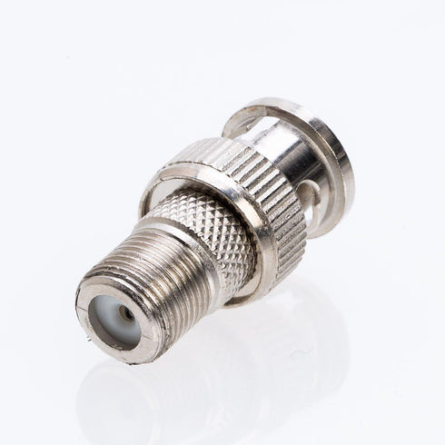 Cctv4Less BNC Male Plug to F Female Jack Adapter Coax Connector (10/20/30/50/100 Pack) (10)