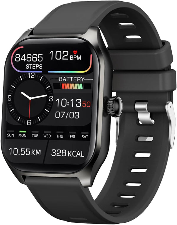 Smart Watch (Answer/Make Calls), 2024 Newest 2.01" Fitness Tracker, Heart Rate/Sleep Monitor, Waterproof Women's Men's
