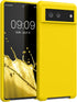 kwmobile TPU Silicone Case Compatible with Google Pixel 6, Soft Finish Phone Cover in Radiant Yellow