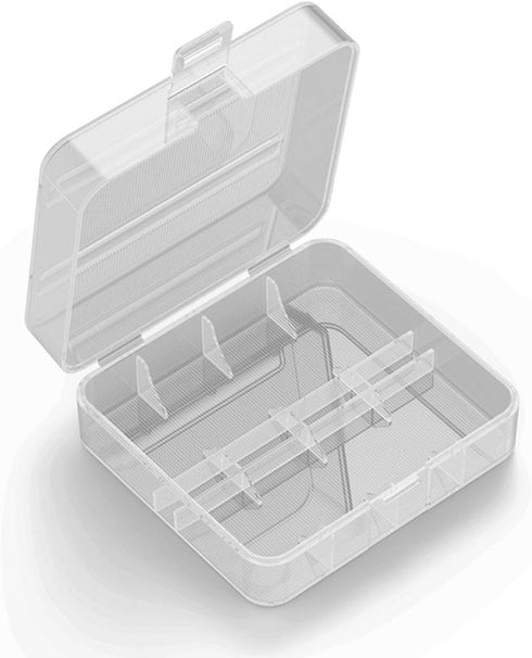 Heyiarbeit Battery Storage Case Holder Box - Clear Color for 2 26650 Batteries (2 Pack)