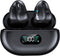 Wireless Ear Clip Bone Conduction Earbuds, Bluetooth 5.3, 18 Hours Playtime, Lightweight, Black for Cycling, Sport,