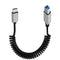 YINGAYOU Coiled USB c to B Printer Cable Coiled USB 3.0 Printer Cable
