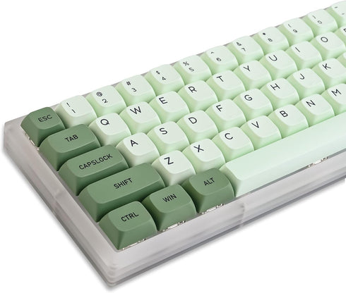 Matcha Keycaps PBT Dye-Sublimation XDA Profile Custom Keycaps for 60 Percent ANSI US Layout Mechanical Keyboard