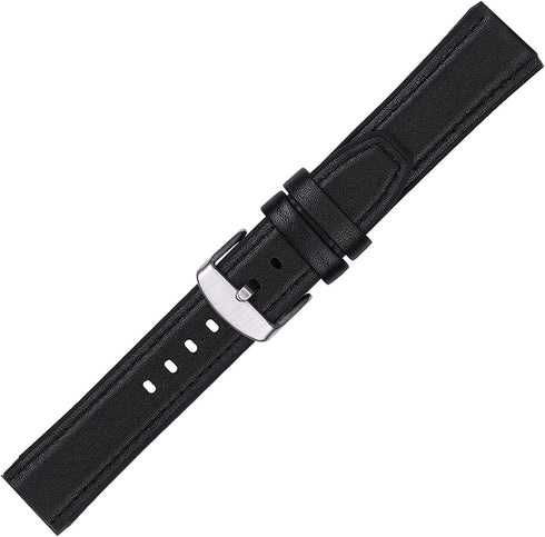Lamshaw Leather Silicone Replacement Strap for AMAZTIM C20, Compatible with Kospet Tank M1 Pro/Slothcloud Smart Watches