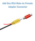 YQMAJIM Backup Camera Video Cable, CVBS RCA Male Connector to 4 PIN Female Adapter Wire