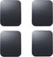 SALEX Replacement Metal Plates Set for Magnetic Car Phone Holder, Wall & Air Vent Mount, 4 Pack