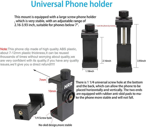PellKing Mobile Phone Chest Strap Harness Mount Kit for POV/VLOG, Compatible with iPhone, Samsung, GoPro