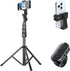 LenTok Phone Tripod Stand with Remote Zoom for Video Recording, Vlog Metal Selfie