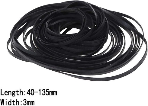 hejhncii 50 3Mm Cassette Common Pcs Wide Flat Tape, Machine Belt Rubber Belt, For Recorder Walkman Repeater Dvd Drive