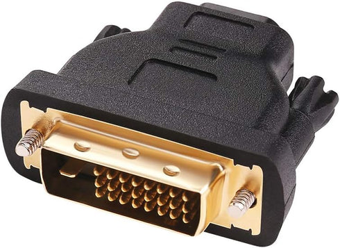 DTECH DVI to HDMI Adapter DVI Male to HDMI Female Bi-Directional DVI-D Port