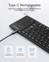 Samsers Foldable Bluetooth Keyboard with Touchpad, Full-Size Wireless Folding Keyboard for iOS Windows Android