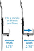 Mount-It! Cable Box Mount Behind TV | Adjustable Universal Mounting Bracket for Streaming Devices, Router, Modem, DVD |