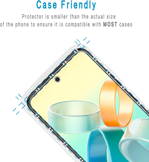 Motorola Moto G Power 5G (2024) Tempered Glass Screen Protector 2 Pack - Anti Scratch, Bubble Free, Case Friendly