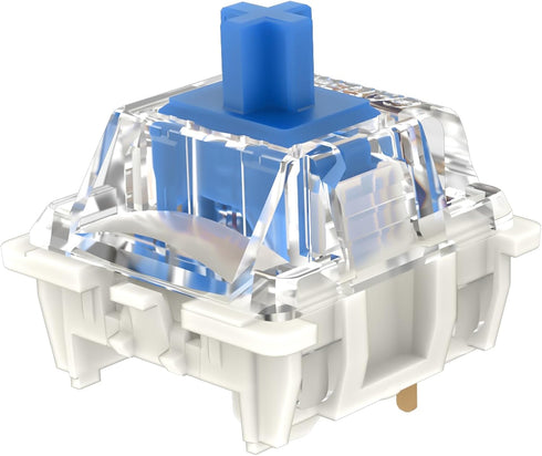 Gateron G Pro 3.0 Blue Switches for Mechanical Keyboard, 3-Pin 60gf Clicky/Pre-Lubed Switches (108pcs, Blue)