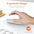 Cute Wireless Mouse, Dual Mode Bluetooth Mouse with 2.4GHz USB Receiver for Laptop, iPad, MacBook, Silent Cartoon Fox