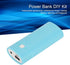 USB Power Bank, Portable ABS Lightweight 2x18650 DIY Power Bank Box for MP4, Fashionable Blue