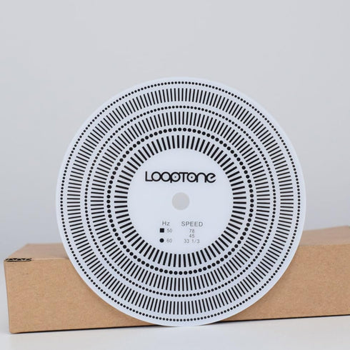 LoopTone LP Vinyl Turntables Tachometer: Professional Speed Test Disk for Record Calibration
