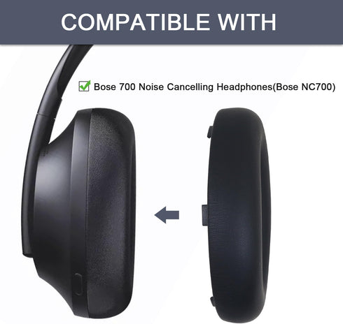 Replacement Earpad for Bose 700(NC700), Adaptive Noise Cancelling Headphones Ear Pads, High Density Memory Foam, Soft