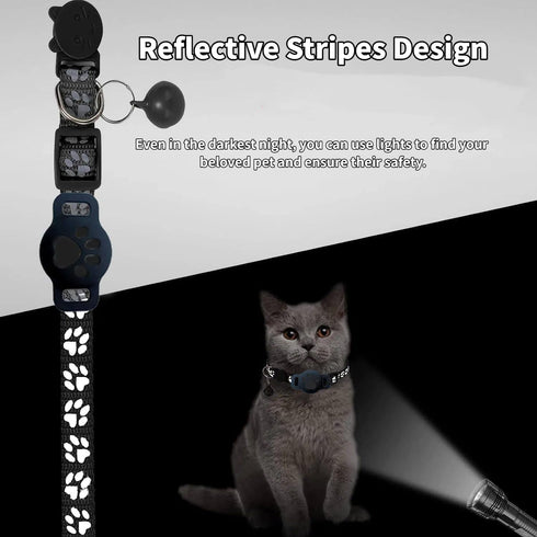 Waterproof GPS Collar for Cats - Pet Tracker Compatible with Google Find My (Android Only), No Monthly Fee. Advanced