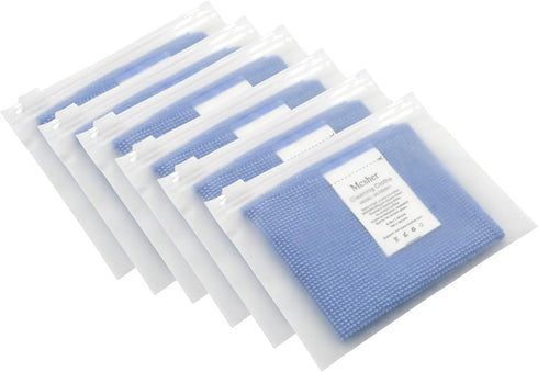 6 6"x 7" Inch Mcsher Microfiber Cleaning Cloths - Pcak, Blue