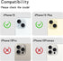 Cavdycidy Bling Diamond Camera Lens Protector for iPhone 15 & 15 Plus, 9H Tempered Glass, Metal Glitter Gem Cover.