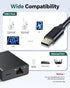ZEXMTE USB C to Ethernet Adapter for Chromecast with Google TV, USB C to RJ45 Ethernet Network Adapter