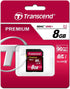 Transcend 8 10 (TS8GSDU1) GB High Speed UHS Flash Memory Card