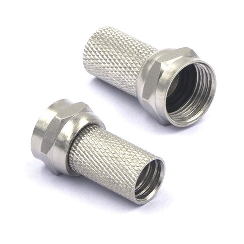 VCE Coaxial Cable Connector 6 Pcs, 3GHz Coax Coupler for Cable Extension and TV Cable Repair, Nickel Plated