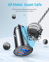 AINOPE Super Fast Car Charger USB Fast Charge 45W All Metal Adapter for iPhone 15/14/13/12/11/Samsung S24/S23