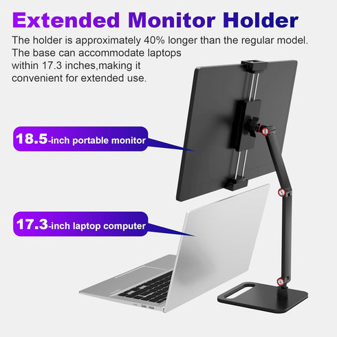 Hnfrwd 6-18.5 Inch,Universal Portable Monitor Stand Holder for Desktop Version Expandable Display Base Adjustable