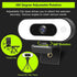 ToLuLu 1080P Webcam with Ring Light Microphone - Streaming Web Camera, Full HD Pro Camera for PC Mac Laptop Desktop