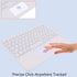 Wireless Bluetooth Keyboard with Touchpad, Portable Ultra Slim 7-Colors Backlit Keyboard, 10 inch Rechargeable for