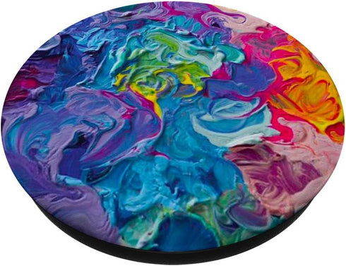 PopSockets Standard PopGrip Artist Palette Paint Abstract Bright Colors Design