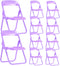 Holibanna 10pcs Adorable Cartoon Folding Chair Phone Stand Portable Smartphone Holder for Desk
