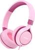 EarFun S1 Kids Headphones, Foldable Wired On-Ear Headphones with 85dB Volume Limit for School, Travel, Pink