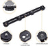 UTEBIT 11 inch Flash Bracket, Long Dual Camera Mount Flash Bracket Extension Bar with 1/4“ Hot Shoe, Straight Flash Brackets 1/4- 3/8 Thread Hole Tripod Mount for Camera/LED Light/Microphone