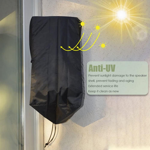 Outdoor Speaker Cover - Weatherproof Wall Mounted Speaker Protection Cover for Winter, 2 Pack