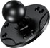 BRCOVAN 1'' Ball Mount Base with Aluminum Alloy AMPS Hole Round Plate & 1'' TPU Ball Adapter