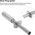 1/8 1/10 Aluminum RC Engine Glow Plug Starter Kit with Hot Spark Plug Compatible with Scale Model Cars Trucks Boats